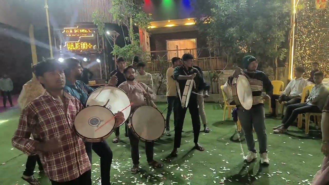 DDSB डफ हलगी पार्टी धूळे नाईट ऑर्डर गोंदूर  07 02 2026#dance#folkdance#daf#dhol#banjo#dhule#marathi