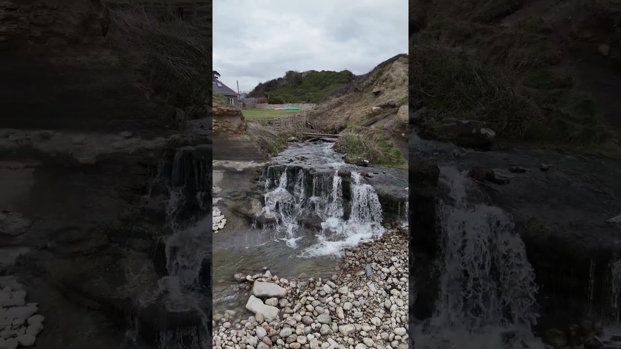 Small waterfall on the Jurassic Park Coastline 