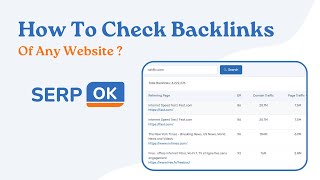 How to check backlinks of any website online - Serpok.com