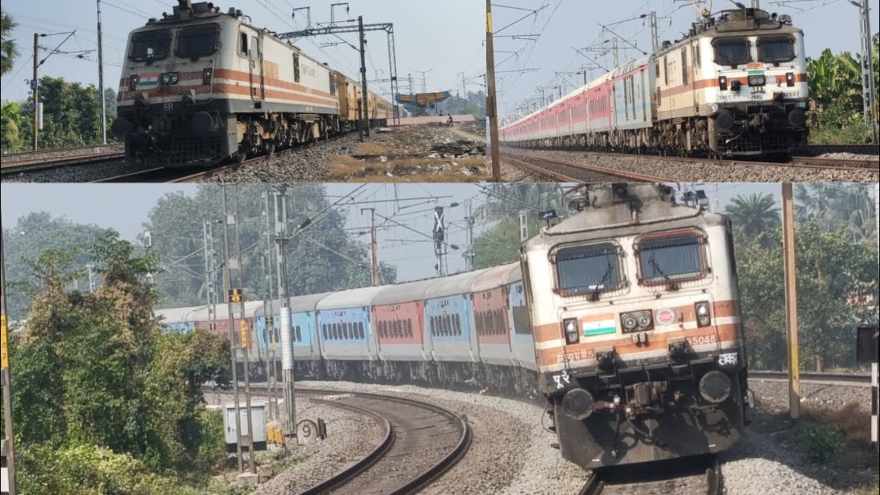 🔥 High Speed Corridor 130 vs 110 kmph Action Rajdhani+Shaktipunj+Upasana+Vibhuti+Tebhaga+Sahid Exp