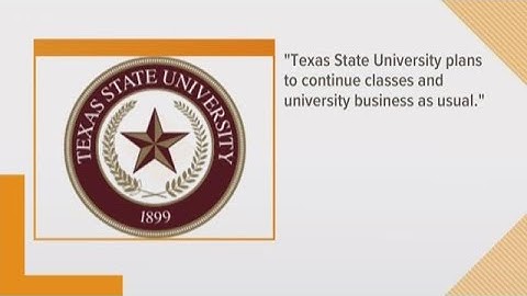 Texas State University monitoring ten people self-isolating at home