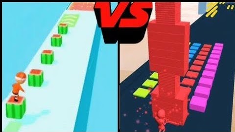 Cube Surfer vs Stack Colors gameplay (iOS Android ) parts1 Level 200 - 210 #shorts