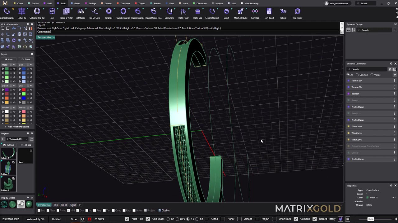 Earrings designed with MatrixGold Smart Tools | MatrixGold Tutorial ...