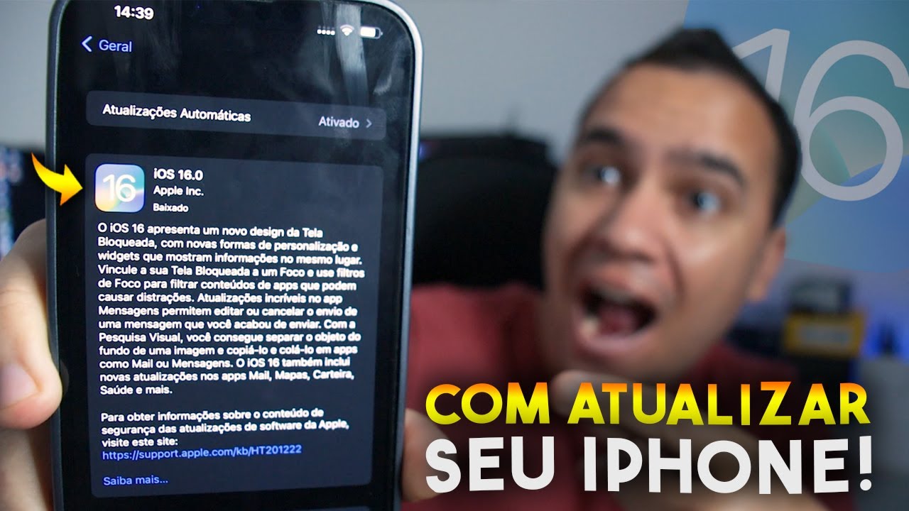 Como ATUALIZAR para o iOS 16 no iPhone da FORMA CORRETA! (VERSÃO FINAL ...