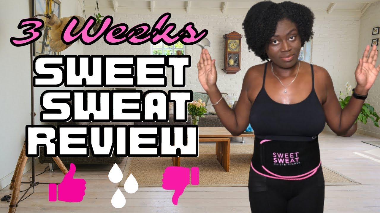 Sweet Sweat Waist Trimmer - Black/Pink, Premium Waist Trainer Sauna Belt  for Me