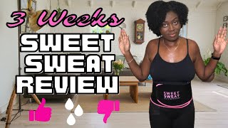 SWEET SWEAT WAIST TRIMMER REVIEW 💦 | Does it really work!? | 3 Weeks Trial + Unboxing