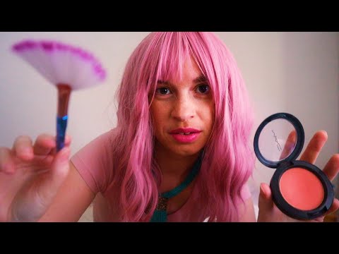 FAST ASMR MAKEUP avec Sandy Kay - Roleplay