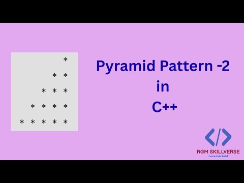 C++ Pyramid Pattern -2 Program | Star Pattern Printing in C++ | step by step Explanation | #coding