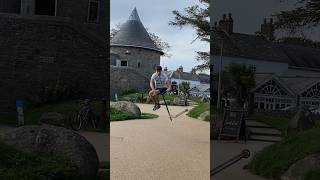 Triple tailwhip flat (slow motion)