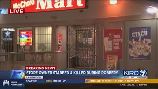 VIDEO: Lakewood convenience store owner stabbed to death during robbery