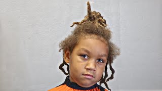 HIS FIRST HAIRCUT EVER! 6 YEAR OLD TRANSFORMATION
