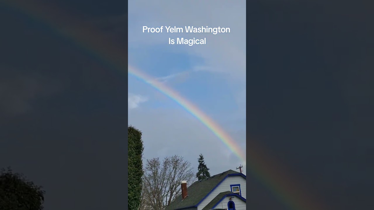 Catching a Rainbow in Yelm Wahington 
