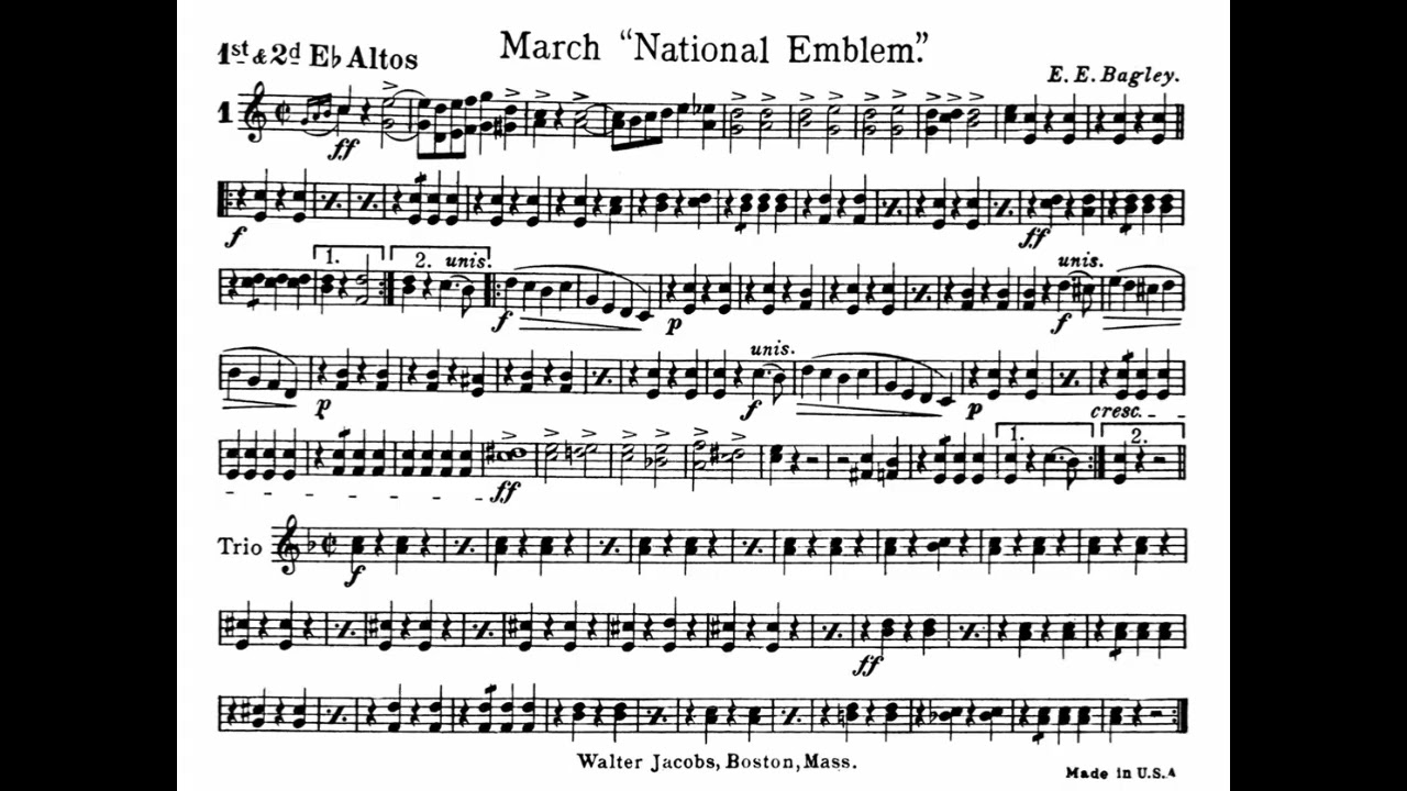 NATIONAL EMBLEM MARCH - 1ST & 2ND Eb ALTOS