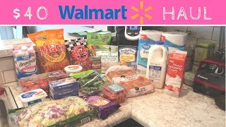 $40 Walmart Grocery Haul & Weekly Meal Plan | Pantry Purge