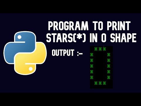 Python Tutorial | program to print stars(*) in O shape || WEB BURNER