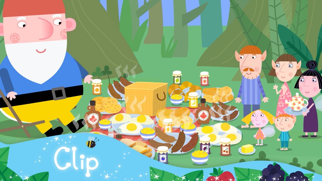 Ben and Holly's Little Kingdom - Camping Breakfast - YouTube
