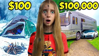 ⛺ SĂRAC în CORT vs BOGAT în AUTORULOTĂ 🚐 SUPRAVIEȚUIM în CAMPING ⏰ Filmul