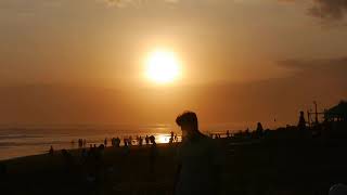 Watch a amazing Sunset at CANGGU  beach Bali