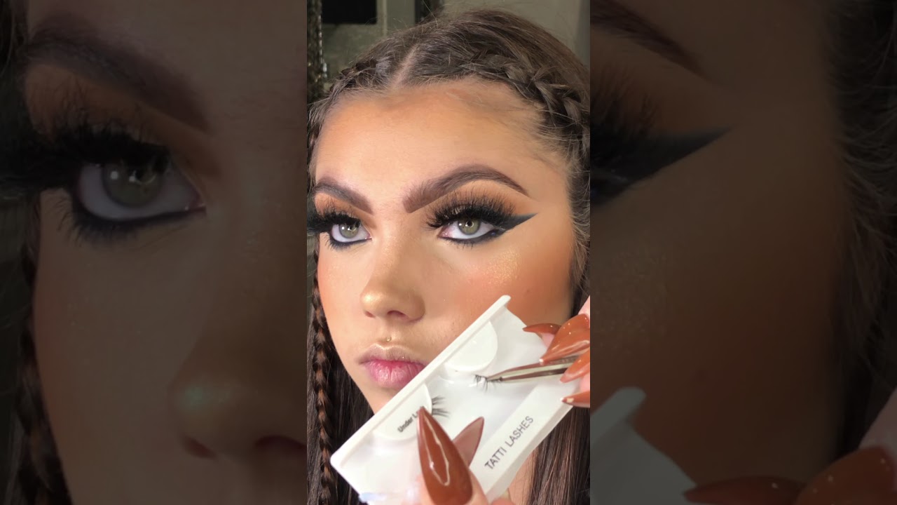 How to apply under eye lashes