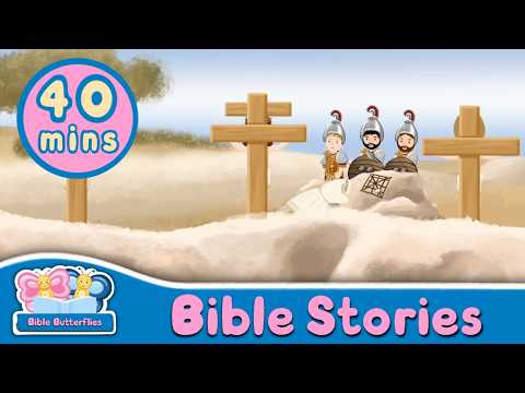 40mins BIBLE STORIES WITHOUT Ben and Bella · Bible Butterflies · Bible Cartoon for kids