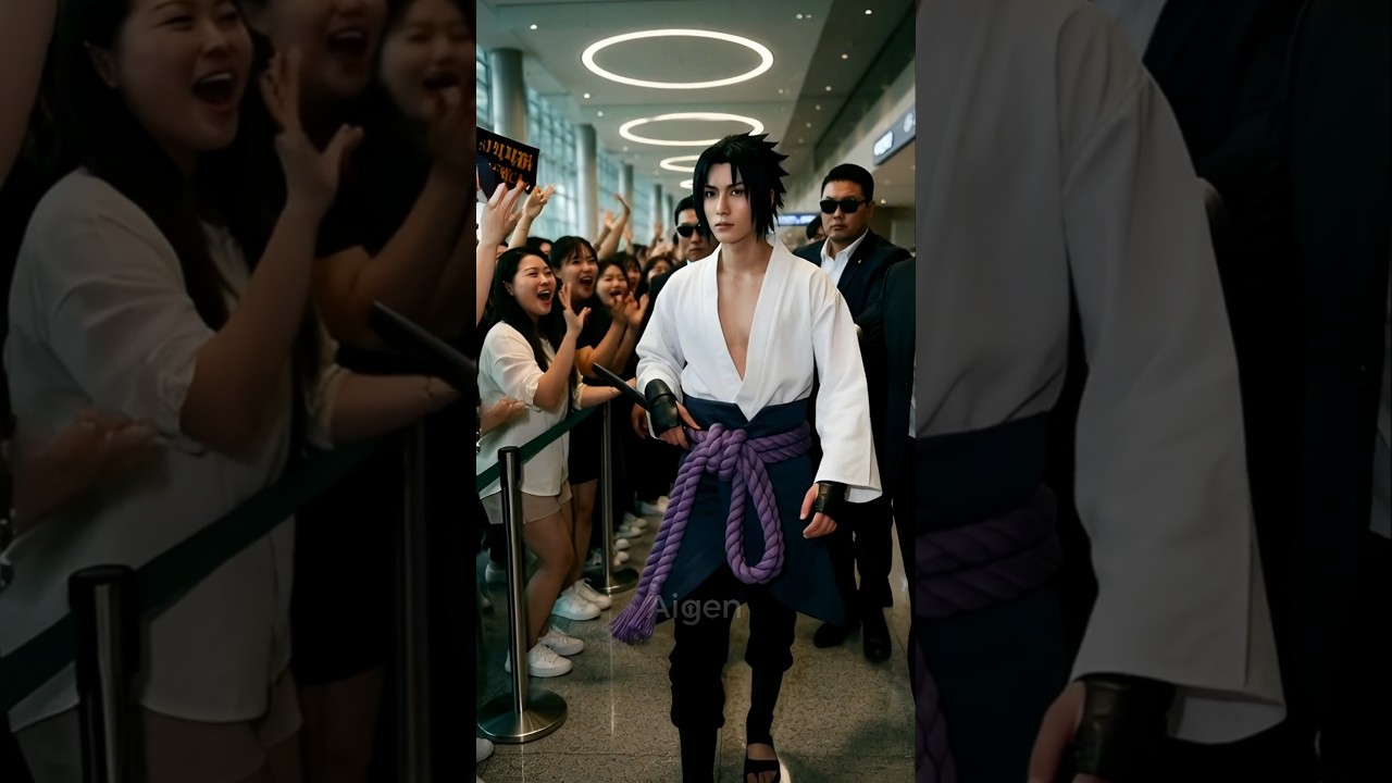 Naruto Characters Arriving at Incheon Airport 🇰🇷✈️ (AI Real Life) 