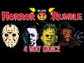 Who Will Survive? Jason Voorhees VS Freddy Krueger VS Michael Myers VS Leatherface Horror Rumble