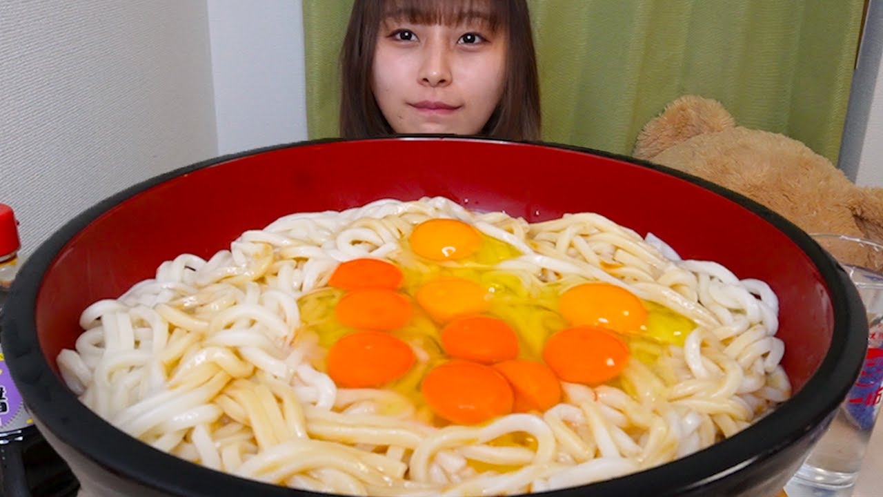 【大食い】シンプルに卵かけうどん2kg