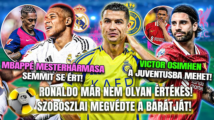 Ronaldo már NEM KELL az Al-Nassrnak! 😱 Betámadták Szoboszlait a Liverpool DRUKKEREK! A Real bukása!