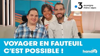 📺 Handicap | Voyager en fauteuil roulant, c&#39;est possible! | Interview blog Handilol sur France 3