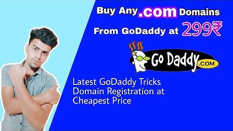 How to Buy  .com Domain at Cheapest Price from GoDaddy at 299₹