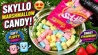 Skyllo Strawberry Marshmallow ASMR Review | Soft & Fluffy Candy Eating Sounds screenshot 2