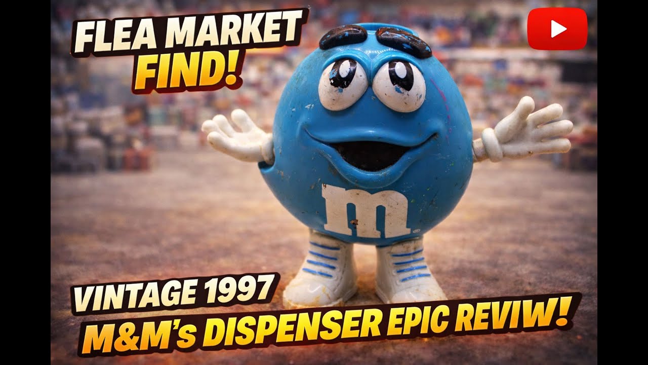Винтажный диспенсер для конфет M&M’s 1997 года выпуска 🍬 Находка с блошиного рынка