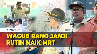 Rano Karno Janji Bakal Rutin Naik MRT