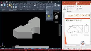 AutoCAD 3D tutorials Lesson 3 (EXERCISE OF PRESSPULL TOOL) screenshot 3
