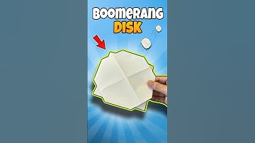 Easiest Boomerang Disk | How to Make Paper Boomerang 🥏#shorts
