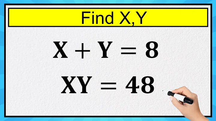 Nice Algebra Math Simplification | Find the Value of X & Y