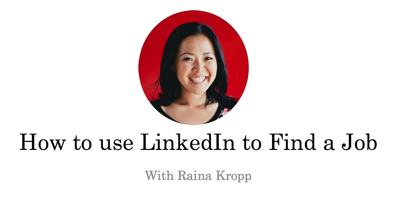 How to use LinkedIn to Find a Job - YouTube