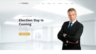 Freedom Political Party Multipage HTML Website Template by RockThemes - 62320