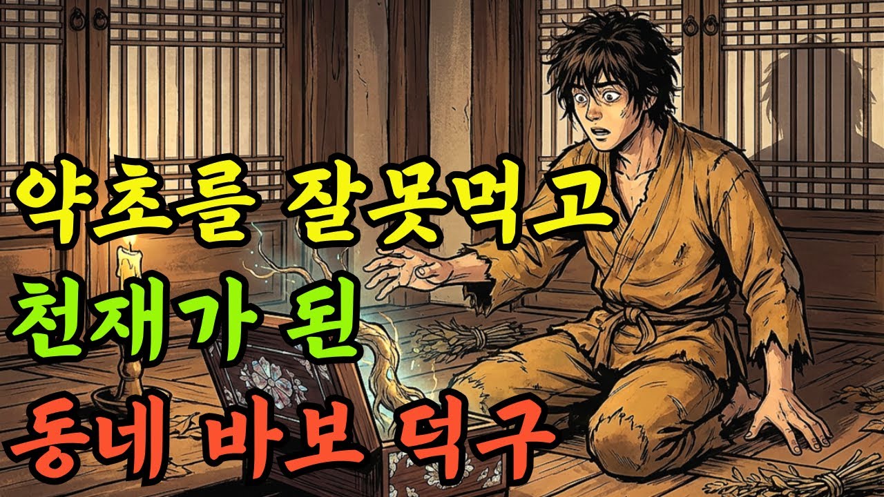 약초를 잘못먹고 천재가 된 동네 바보 덕구....