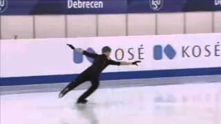 2016 0316 Jun Hwan CHA warm-up before SP World Junior Championships