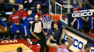 JaVale McGee Soars for the Block
