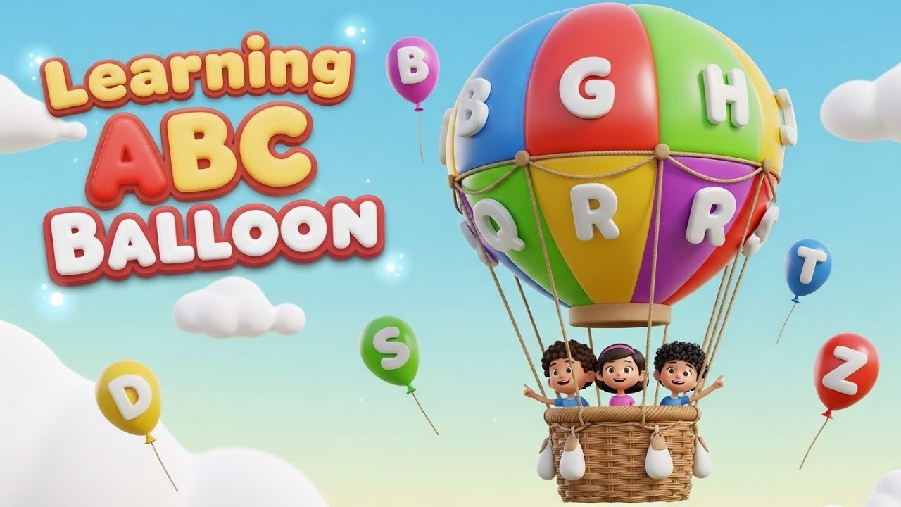Learning ABC Balloon 🎈🔤 Fun Kids Song | Learn Alphabet for Toddlers