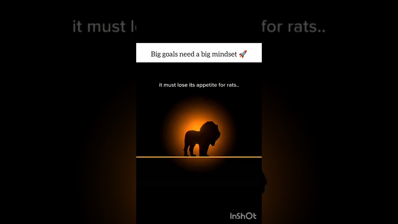 Think Big, Grow Big 🚀 | From Cat to Lion Mindset 