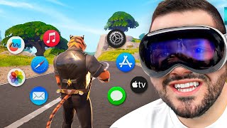 Playing Fortnite In Apple Vision Pro!