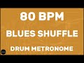 Blues Shuffle Drum Metronome Loop 80 BPM 