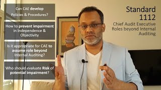 IIA Standard 1112 - CAE Roles beyond Internal Auditing