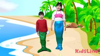 バービー人魚 こうくんが!? 海で泳ぐバービーラジコンカー おゆうぎ こうくんねみちゃん