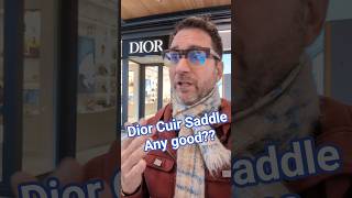 First impression of Cuir Saddle from Dior at the boutique in Miami cologne dior
