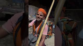 केदारनाथ धाम यात्रा पर मिले गोविन्द पंडित जो 4 जनवरी 2024 से ग्वालियर, मध्यप्रदेश से पदयात्रा पर है