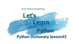 Python Dictionary lesson #2 urdu/hindi
